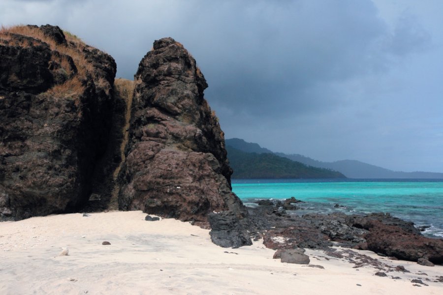 L'ilôt de M'Tsamboro (ou Choizil) est l'un des sites les plus réputés au nord de Mayotte. (© Stéphan SZEREMETA))