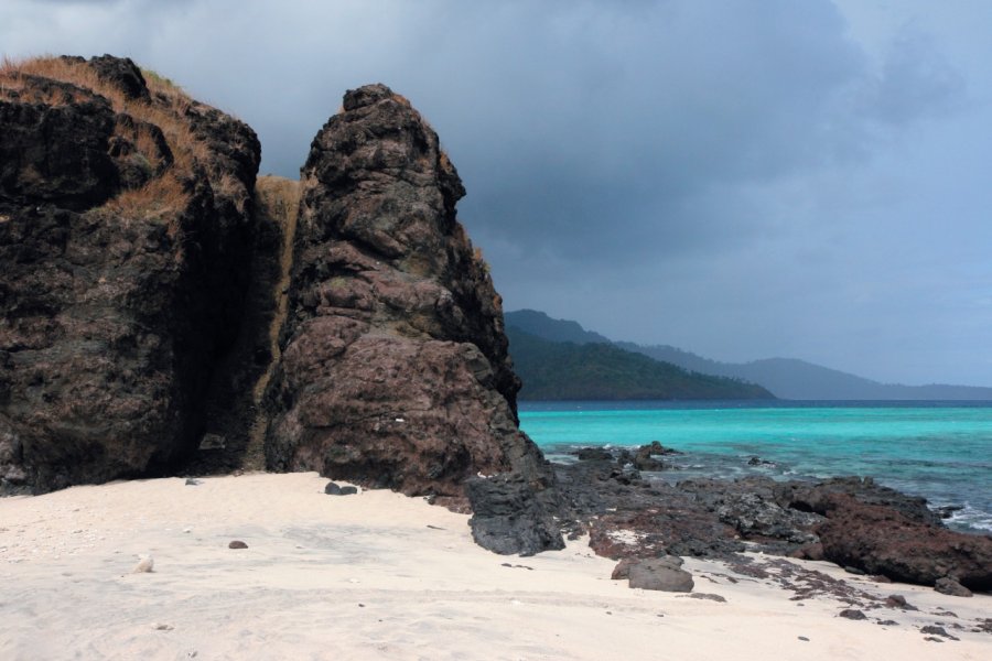 L'ilôt de M'Tsamboro (ou Choizil) est l'un des sites les plus réputés au nord de Mayotte. Stéphan SZEREMETA