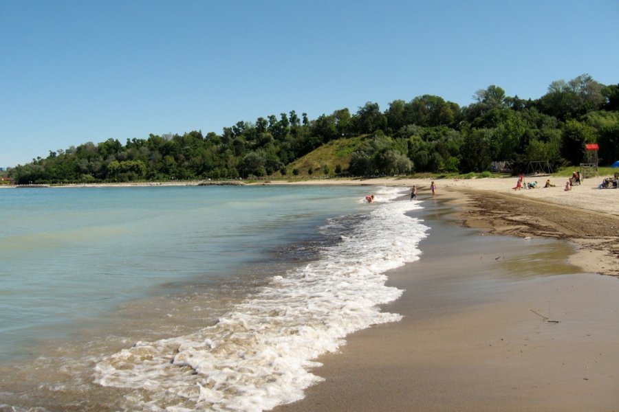 La plage Rotary Cove à Goderich. Valérie FORTIER