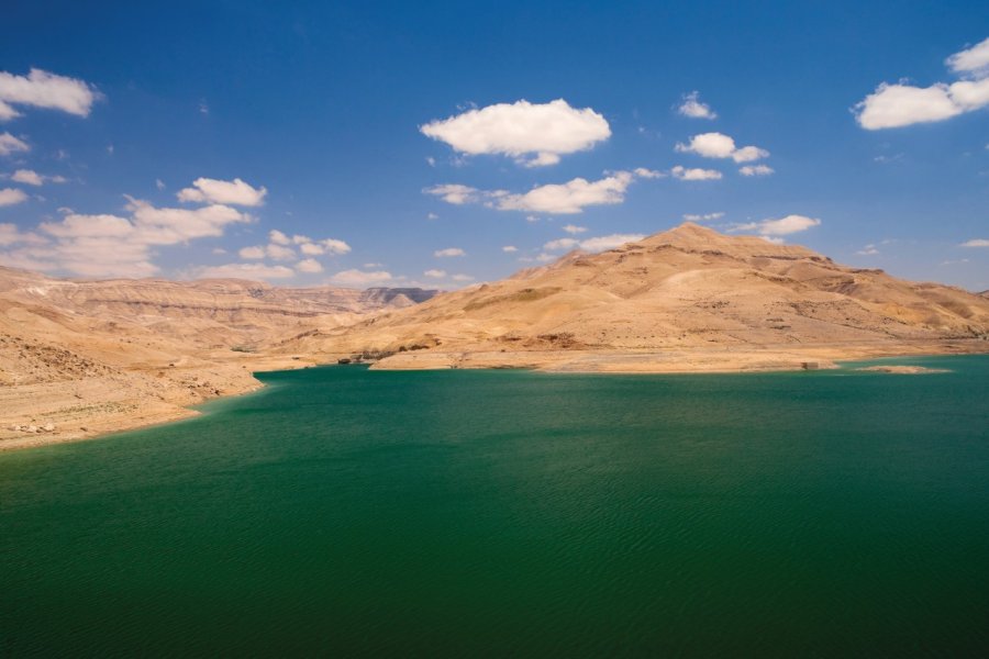 Mujib Dam est un barrage qui s'étend dans la réserve du Wadi Mujib. Irène ALASTRUEY - Author's Image
