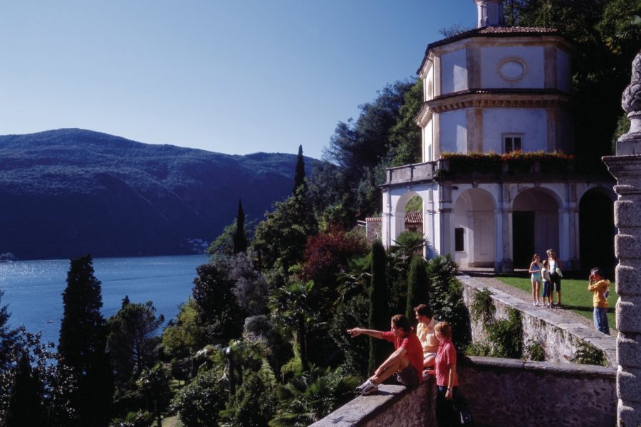 Morcote sur le lac de Lugano. Archivio Ticino Turismo