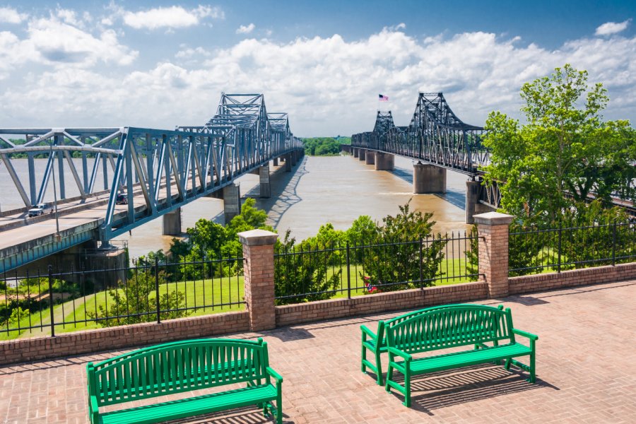 Ponts au dessus du Mississippi, à Vicksburg. JayL / Shutterstock.com