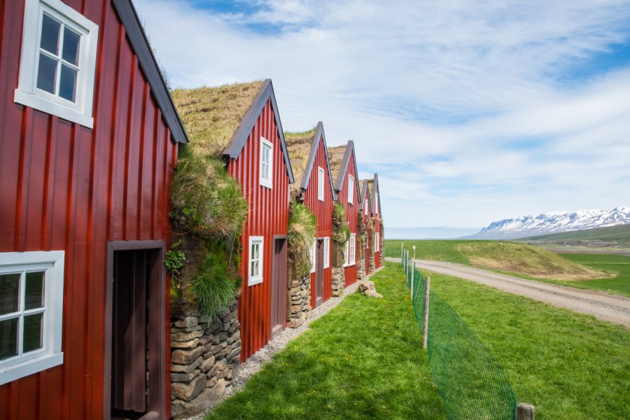 Ferme dans la campagne de Vopnafjörður. Gestur Gislason - Shutterstock.com