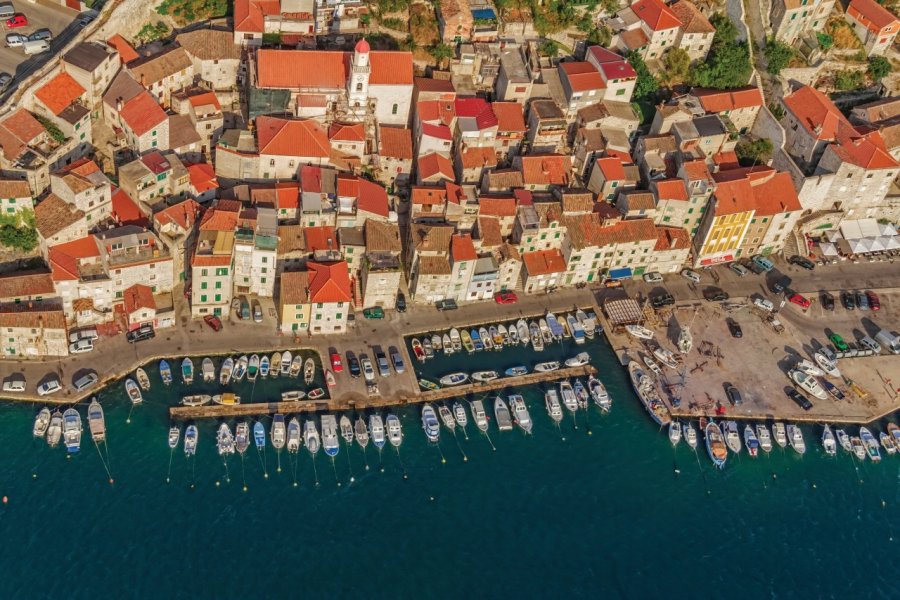 Vue aérienne de Šibenik. Jasminam - iStockphoto