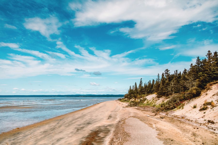 La plage de la Pointe-aux-Outardes : le baie Bustard. Instants istockphoto