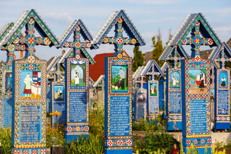 Cimétière Joyeux, Săpânța. Dziewul - Shutterstock.com