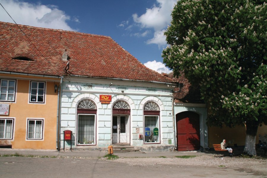La place du village de Biertan. Stéphan SZEREMETA