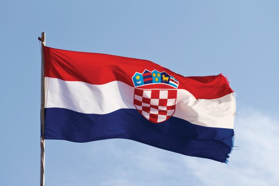 Drapeau de la Croatie. Lawrence BANAHAN - Author's Image