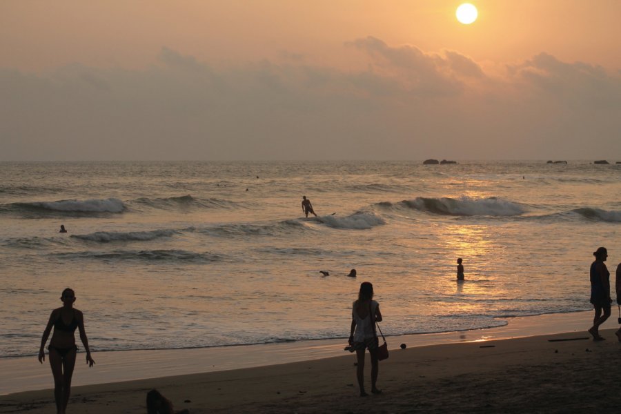 Playa Guiones au coucher du soleil. Laurent BOSCHERO