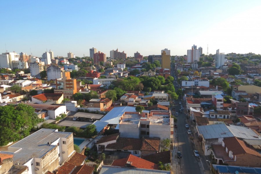 Vue typique des rues du centre d'Asunción. Nicolas Lhullier