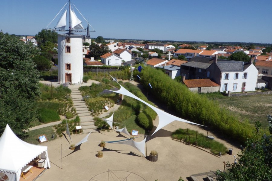 Jardin du Vent vue aérienne Garder le Kap