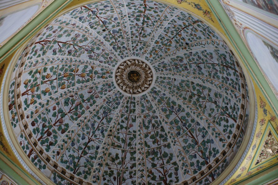 Le plafond de la chambre de la reine mère du palais de Topkapi. Sébastien Cailleux