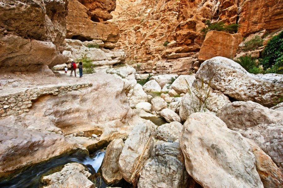 Randonnée dans Wadi Shab. Radzimy - Shutterstock.com