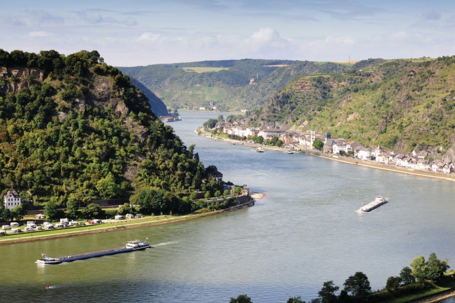 Vue sur Sankt Goar depuis le Rhin. Ina PETERS - iStockphoto