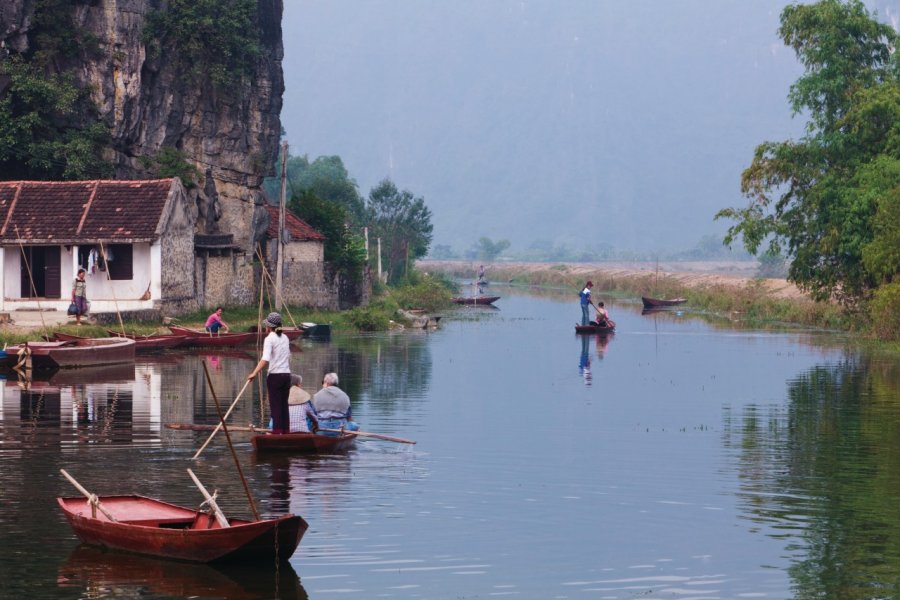 Les quais de Thung Nang permettent d'accéder au fleuve Hoang Long. Philippe GUERSAN - Author's Image