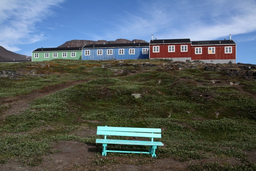 Le village de Qeqertarsuatsiaat. Stéphan SZEREMETA