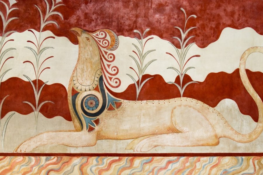 Fresque de Knossos. Cybervelvet - Shutterstock.com