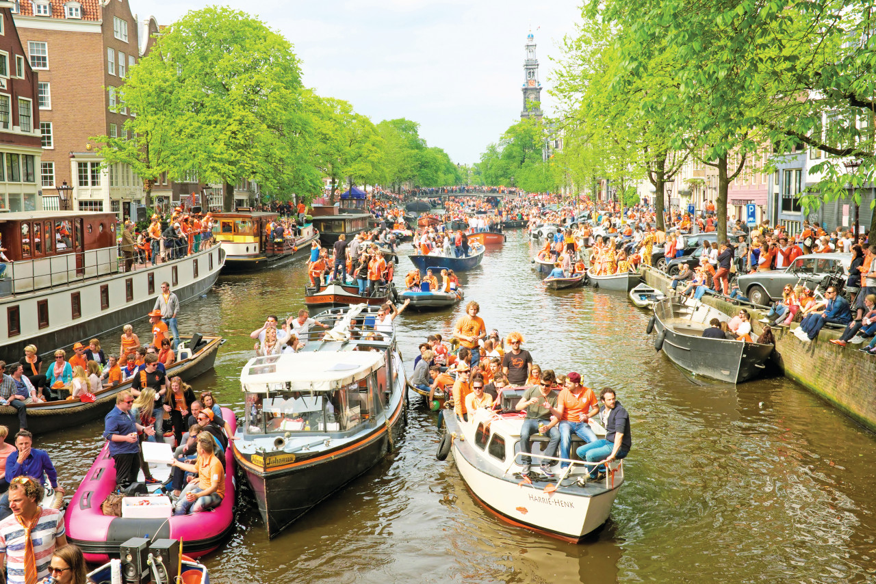 La fête du Roi à Amsterdam.