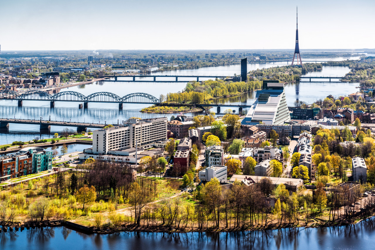 La ville de Riga.
