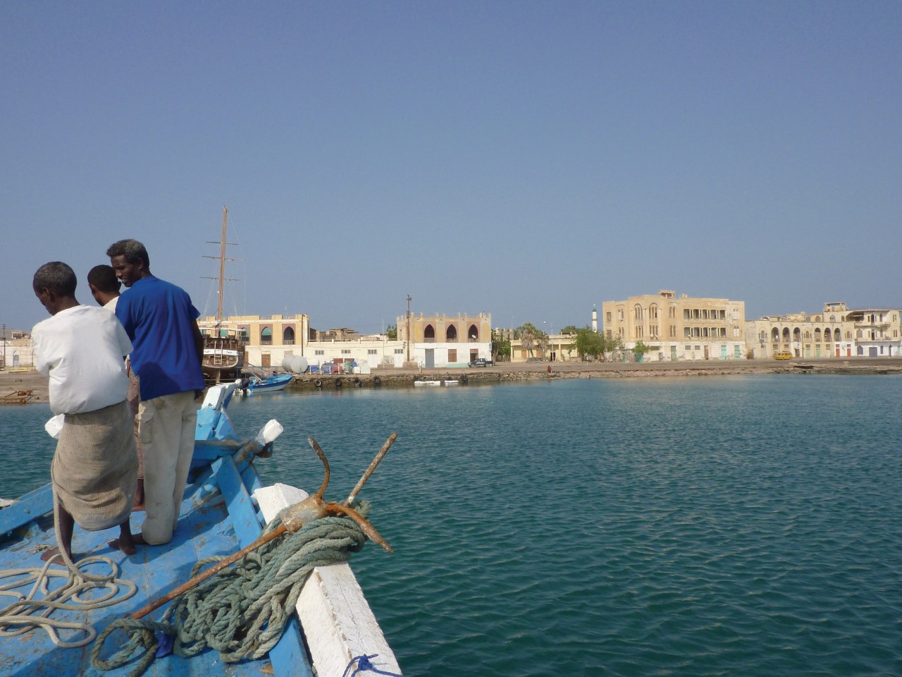 Arrivée dans le port de Massawa.