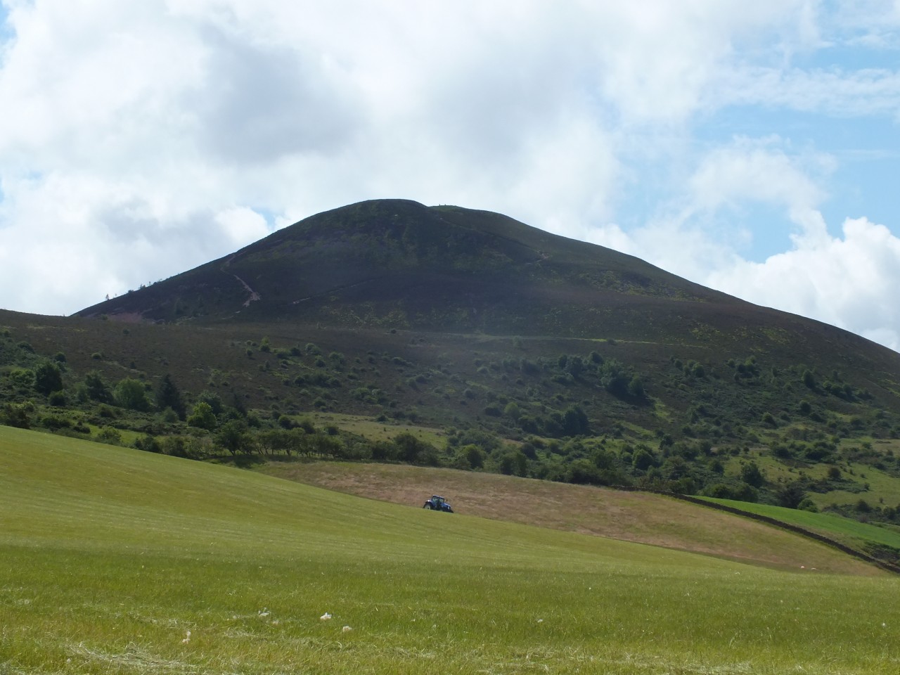 Paysage de Melrose, Borders.