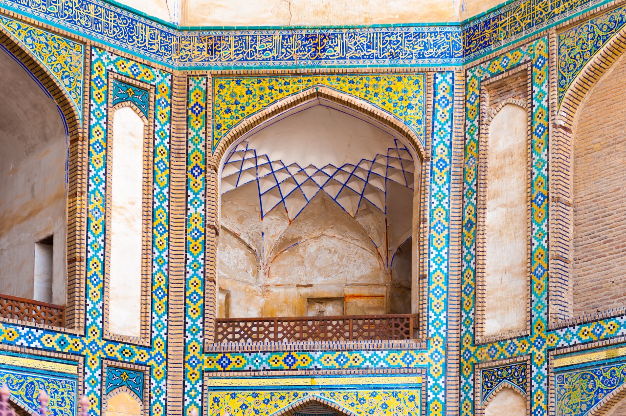 Détail de la mosquée Jameoji, Qazvin.