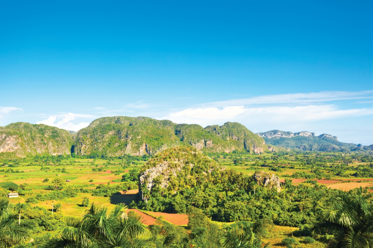 Vallée de Vinales dans la province Pinar del Rio.