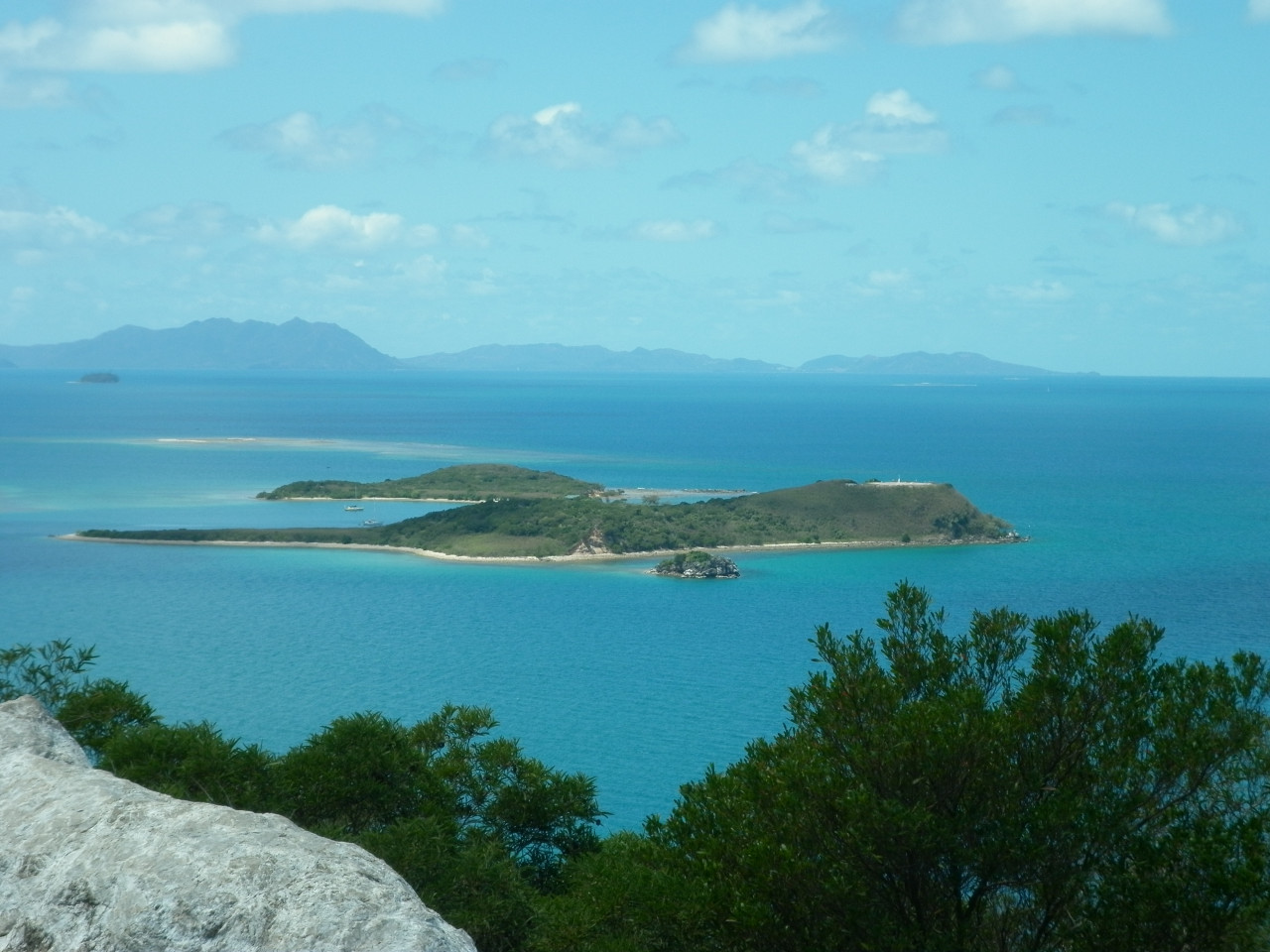 Vue sur l'îlot Sainte-Marie depuis le Ouen Toro