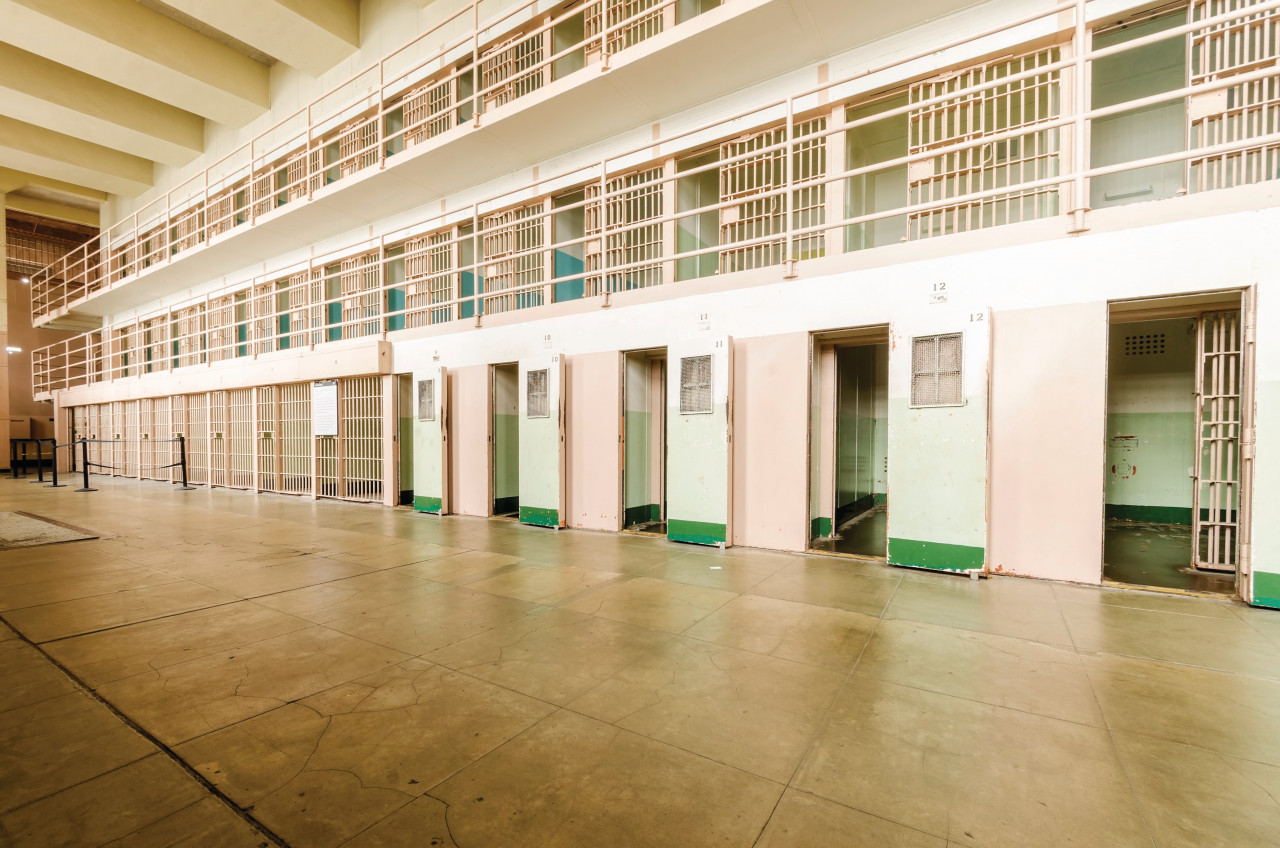 Intérieur de l'ancienne prison d'Alcatraz.