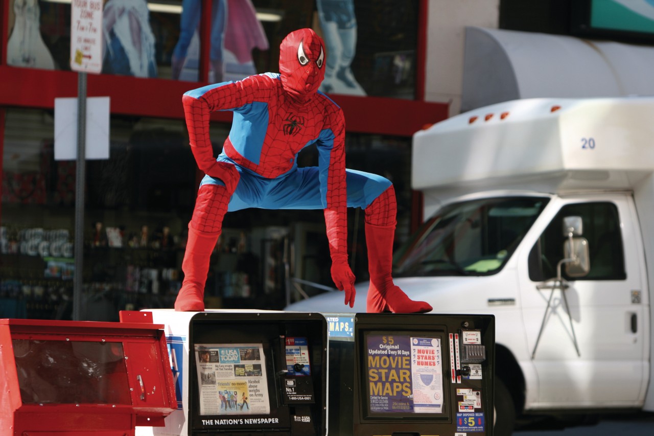 Animation sur Hollywood Boulevard.