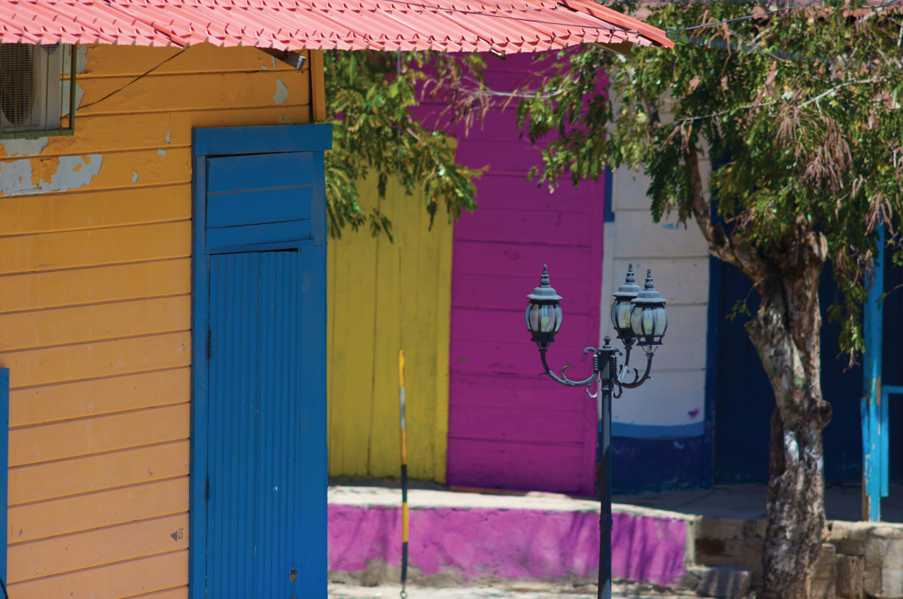 Façades colorées de San Juan Del Sur.