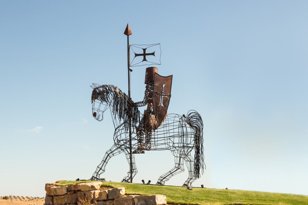 Sculpture en métal près de Castro Marim.