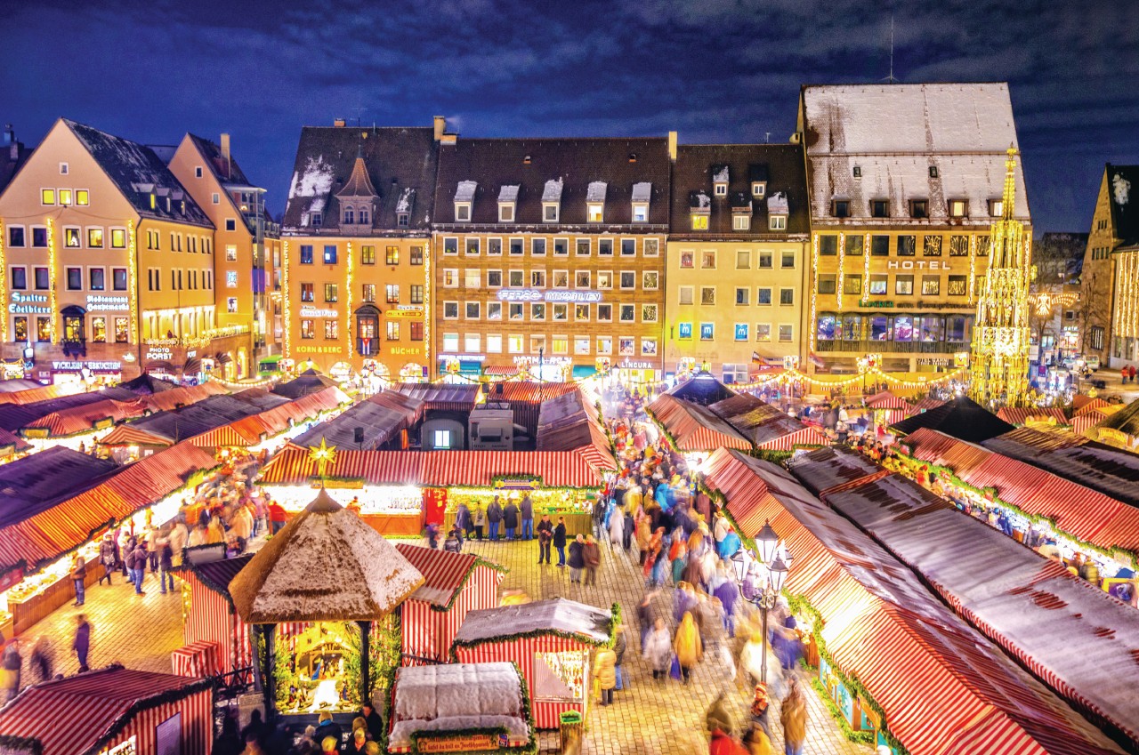 Marché de Noël de Nuremberg.