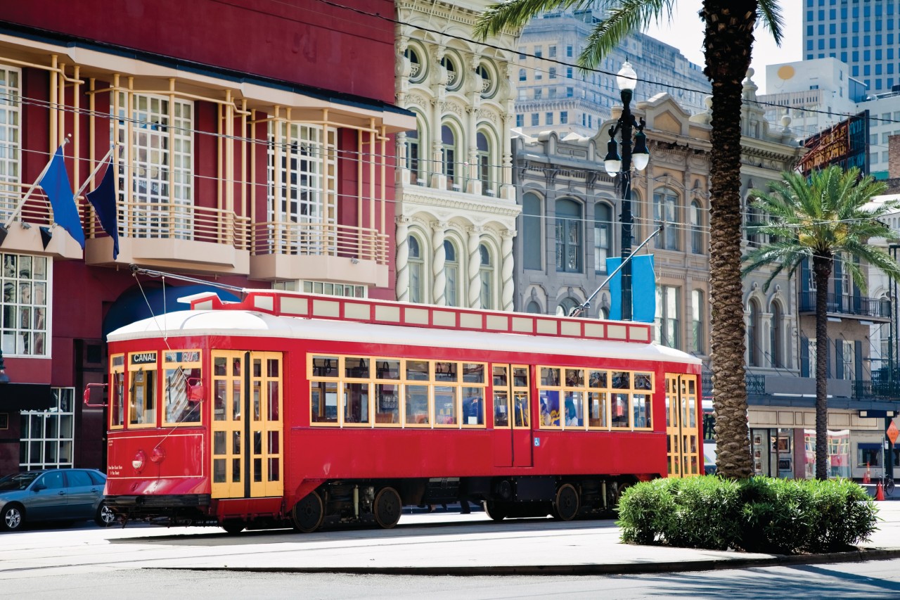Le streetcar de la Nouvelle-Orléans.