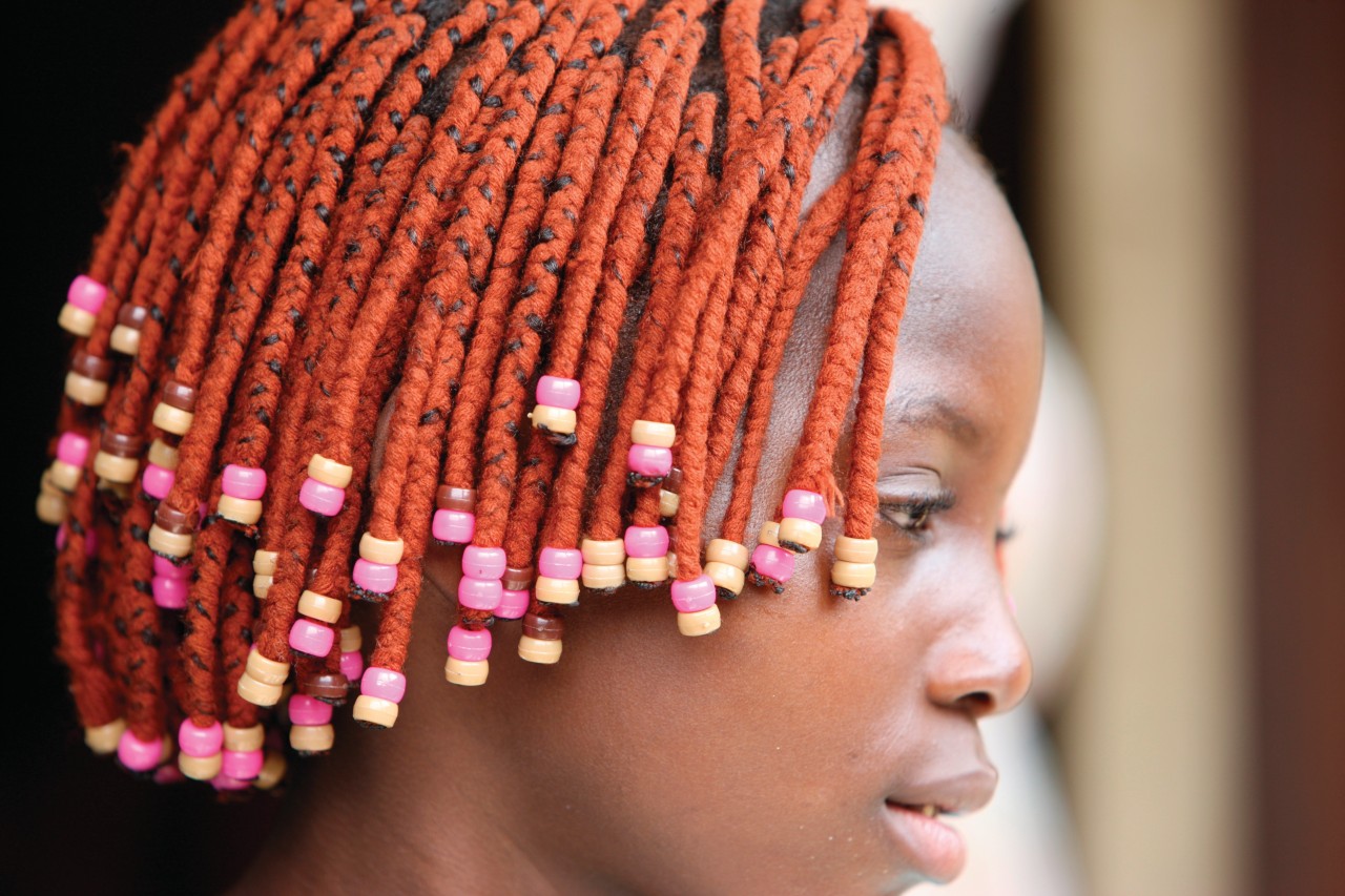 African girl Brazzaville. Congo.