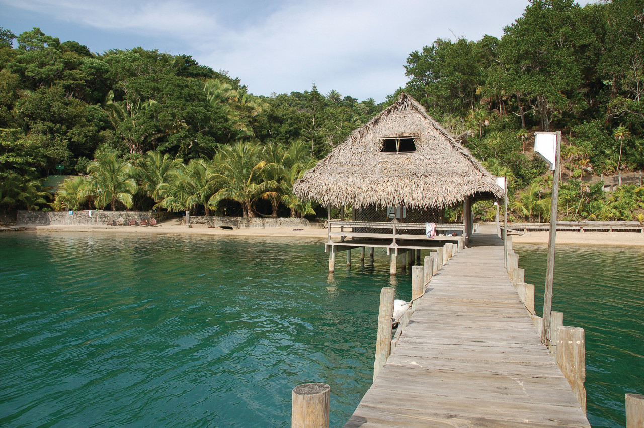 Jetée de Cayos Cochinos.