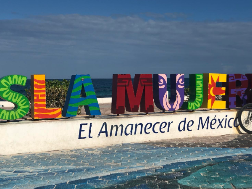 Les lettres touristique de isla mujeres