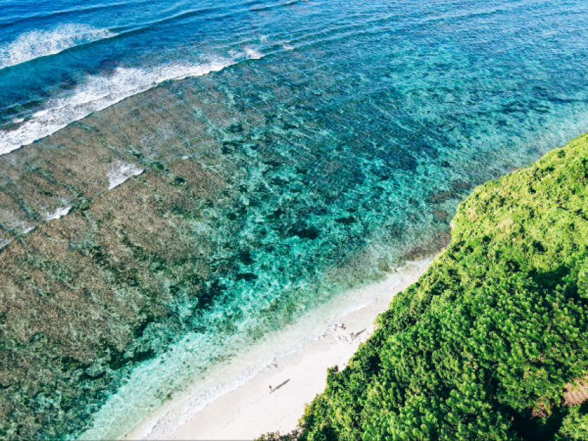 Les plages de sable blanc sur la péninsule du Bukit