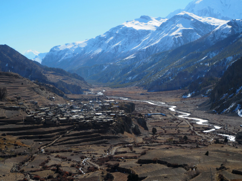 Point de vue de Chongkor à Manang