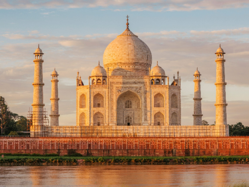 Taj Mahal During Sunset